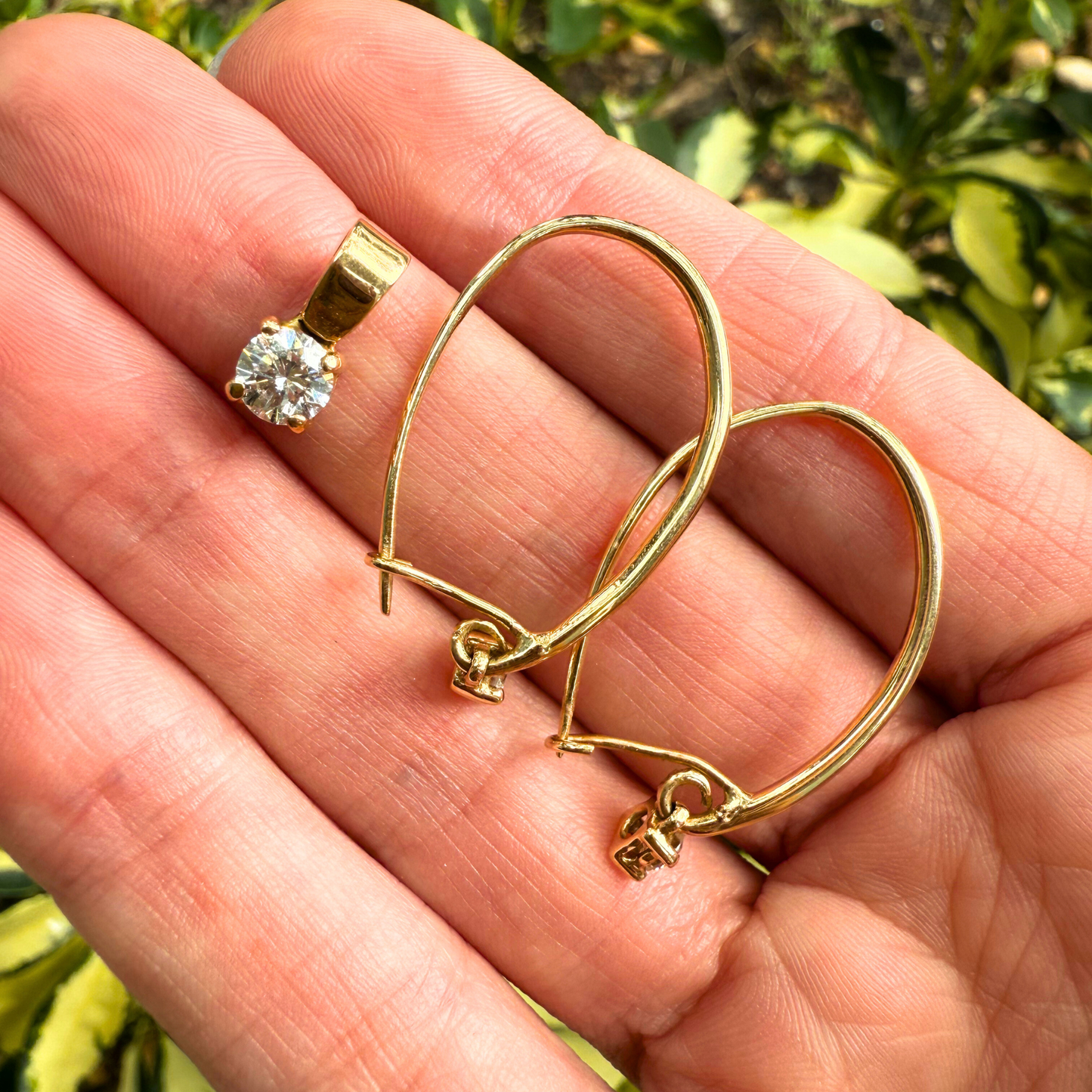 Custom Order | 3 Stone Diamond Necklace