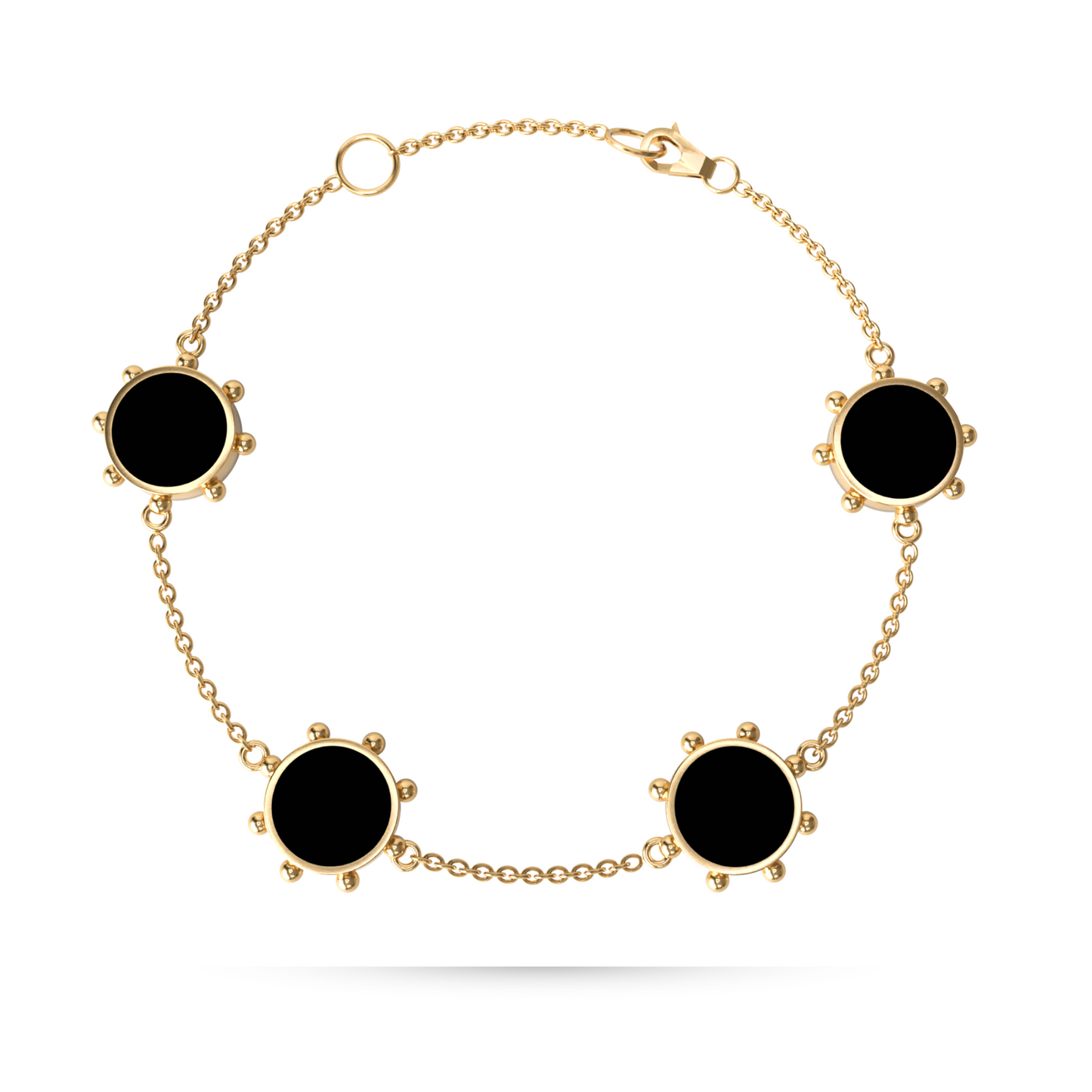 Orbit 4 Motif Bracelet | 18K Gold