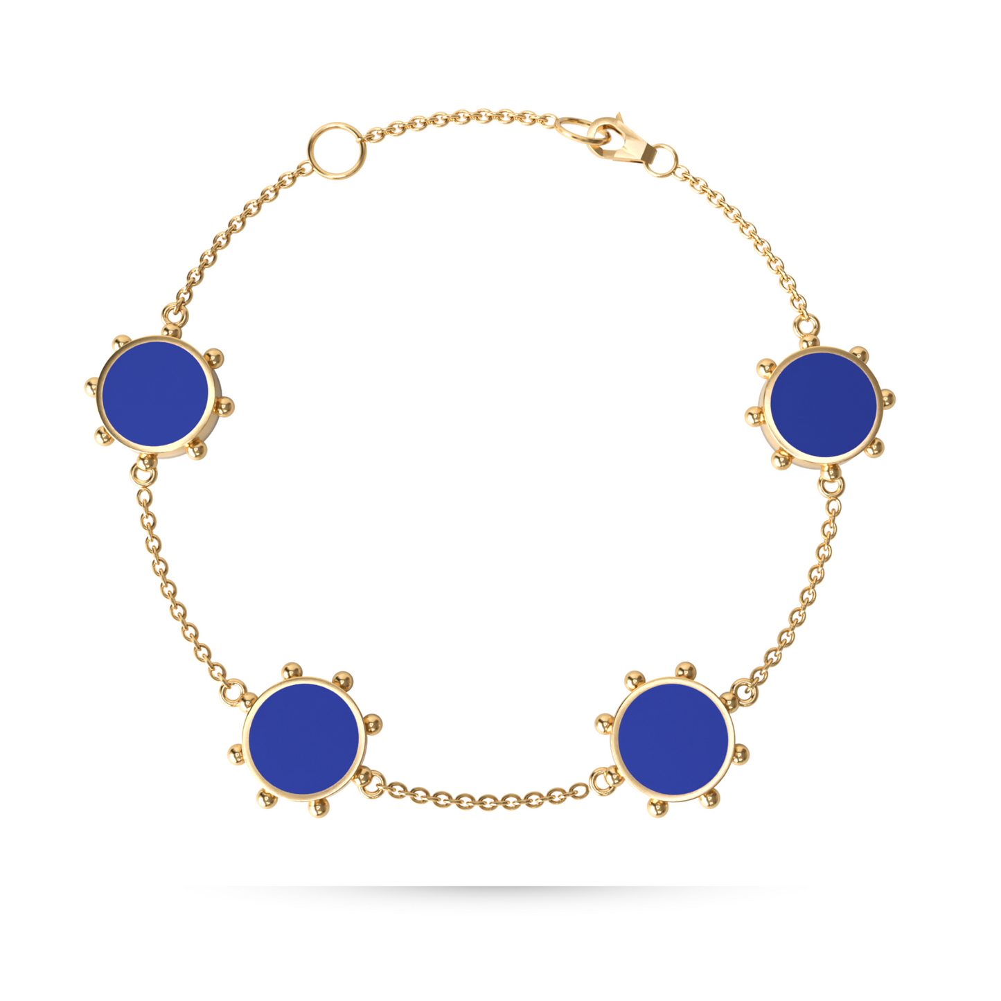 Orbit 4 Motif Bracelet | 18K Gold