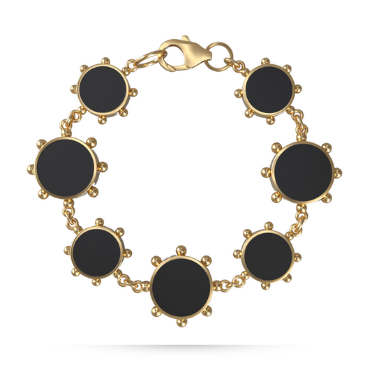 Orbit Reversible Alternating Motif Bracelet | 18K Gold