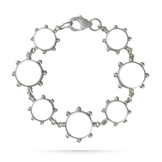 Orbit Reversible Alternating Motif Bracelet | Sterling Silver