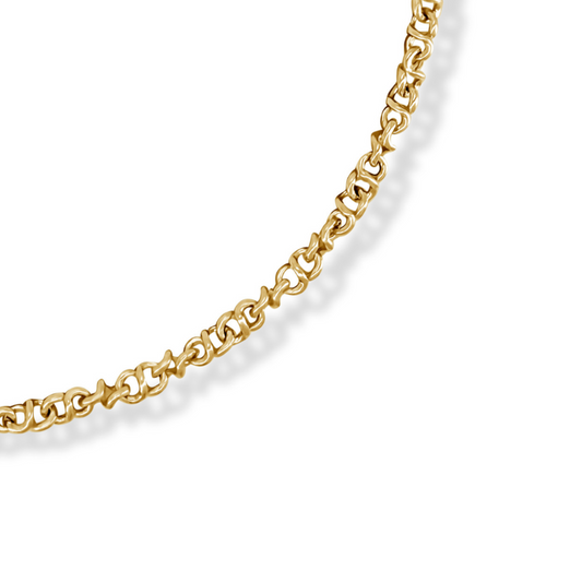 Handmade Solid Barbwire Chain | 14K & 18K Gold