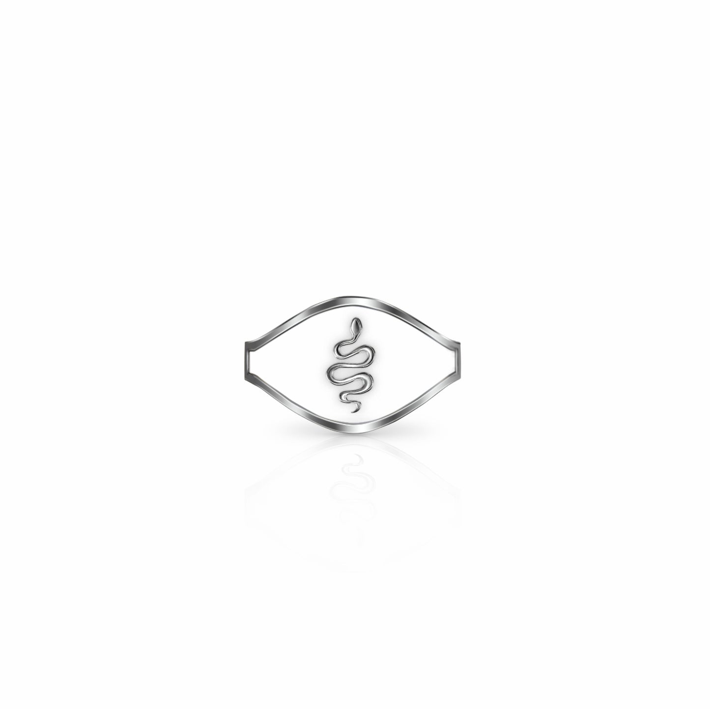 Cigar Band Symbol Ring, serpent | Sterling Silver
