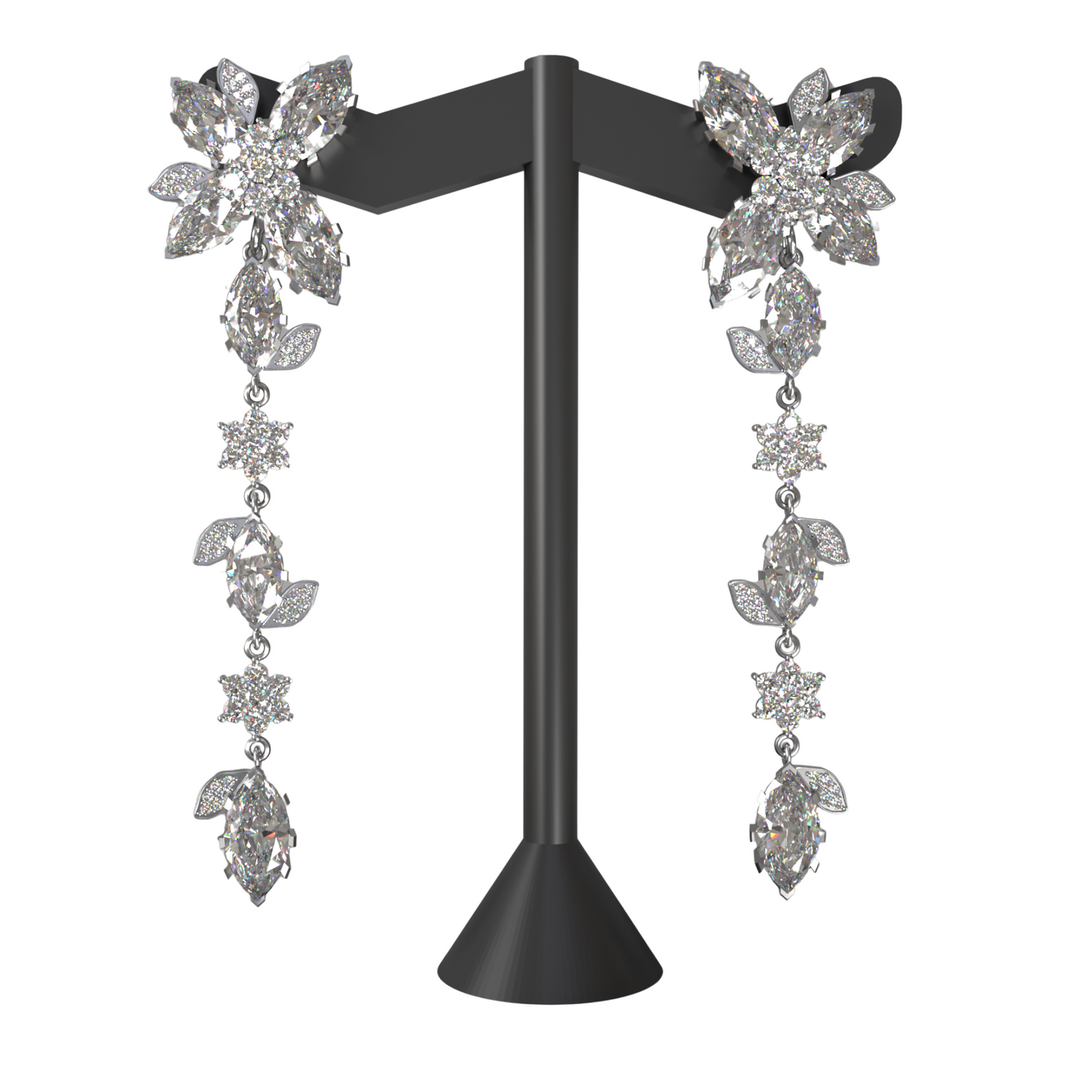 Custom Order | Detachable Vine Drop Earrings Earrings {{ catogery }} {{ Collections }}