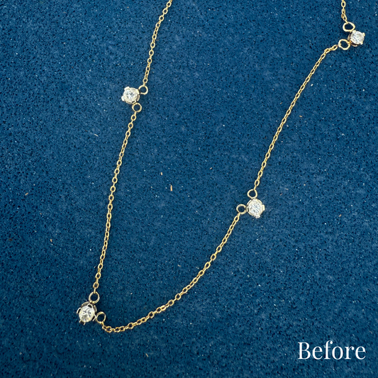 Custom Order | Diamond Station Necklace (Deposit)