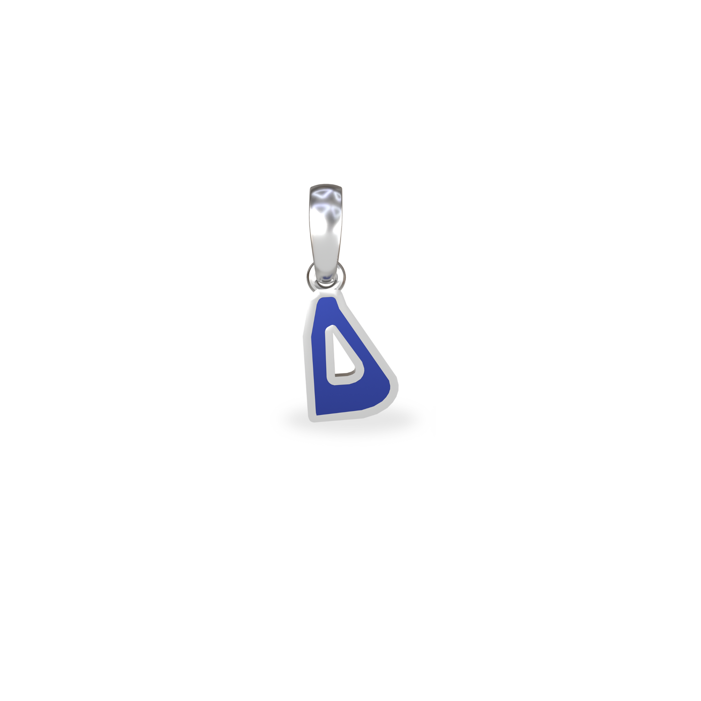 Mini Graffiti Initial Pendant | Sterling Silver