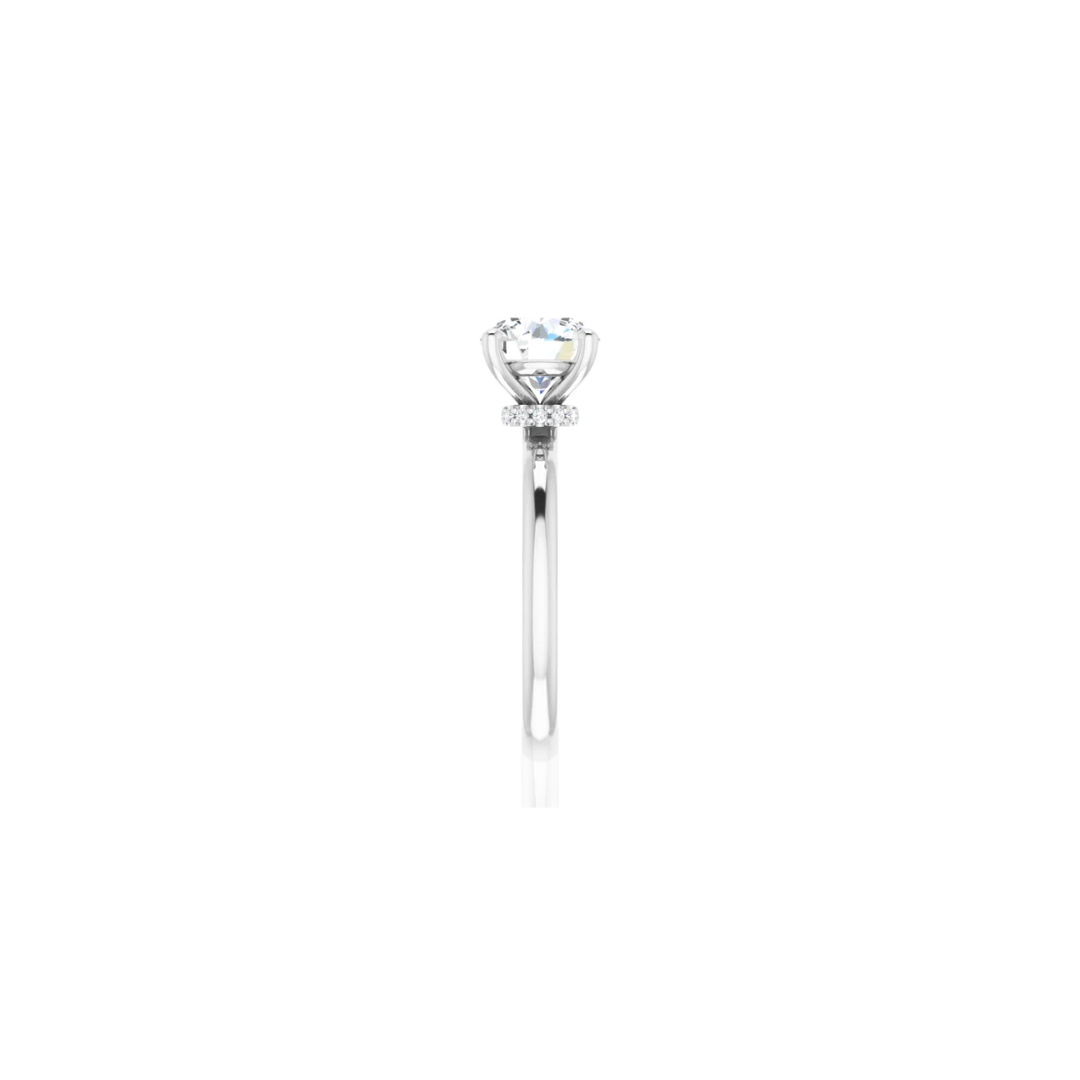 Raised | Hidden Base Halo | Solitaire Engagement Ring