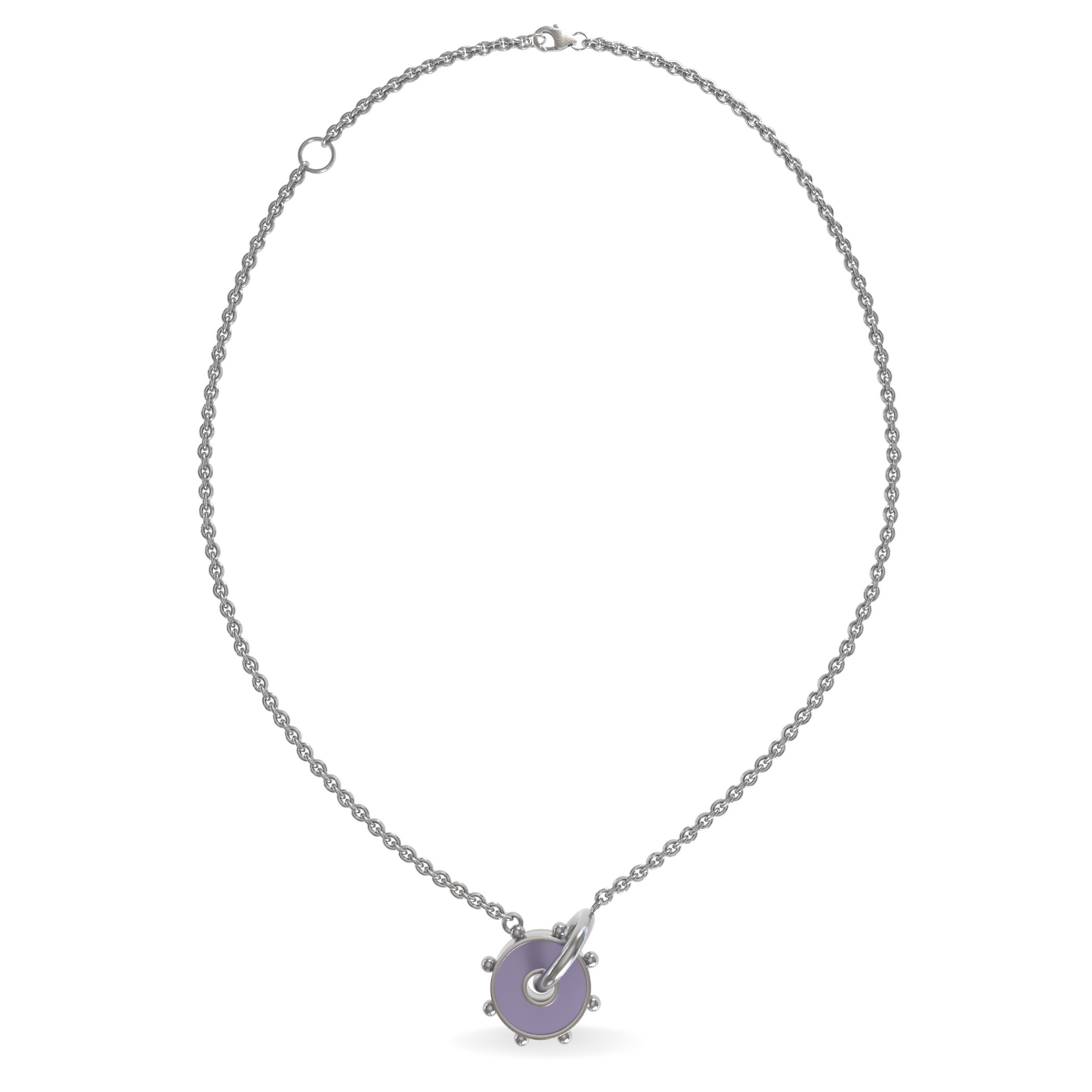 Mini Orbit Reversible Interlocking Necklace | Sterling Silver