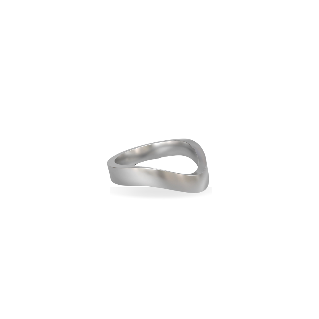Jumbo Cigar Shadow Band | Sterling Silver