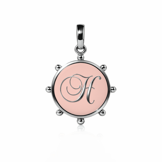 Orbit Charm, large | Sterling Silver Rose Petal {{ catogery }} {{ Collections }}