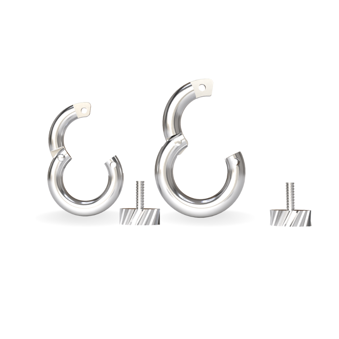 Small Screw Clasp | Sterling Silver