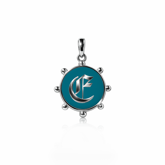 Orbit Charm, medium | Sterling Silver Seafoam Green {{ catogery }} {{ Collections }}