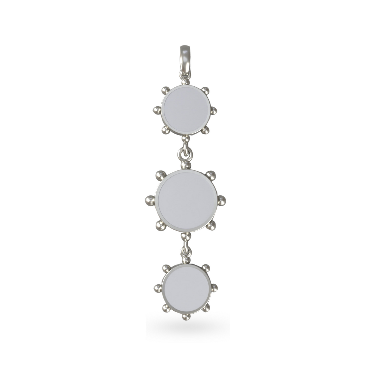 Orbit Reversible Totem Pendant in Black Night | Sterling Silver