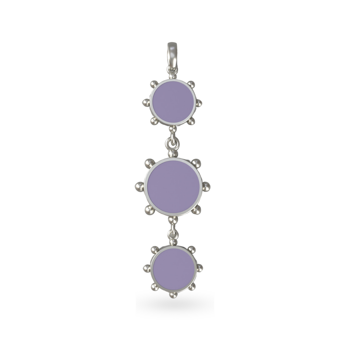 Orbit Reversible Totem Pendant in Black Night | Sterling Silver