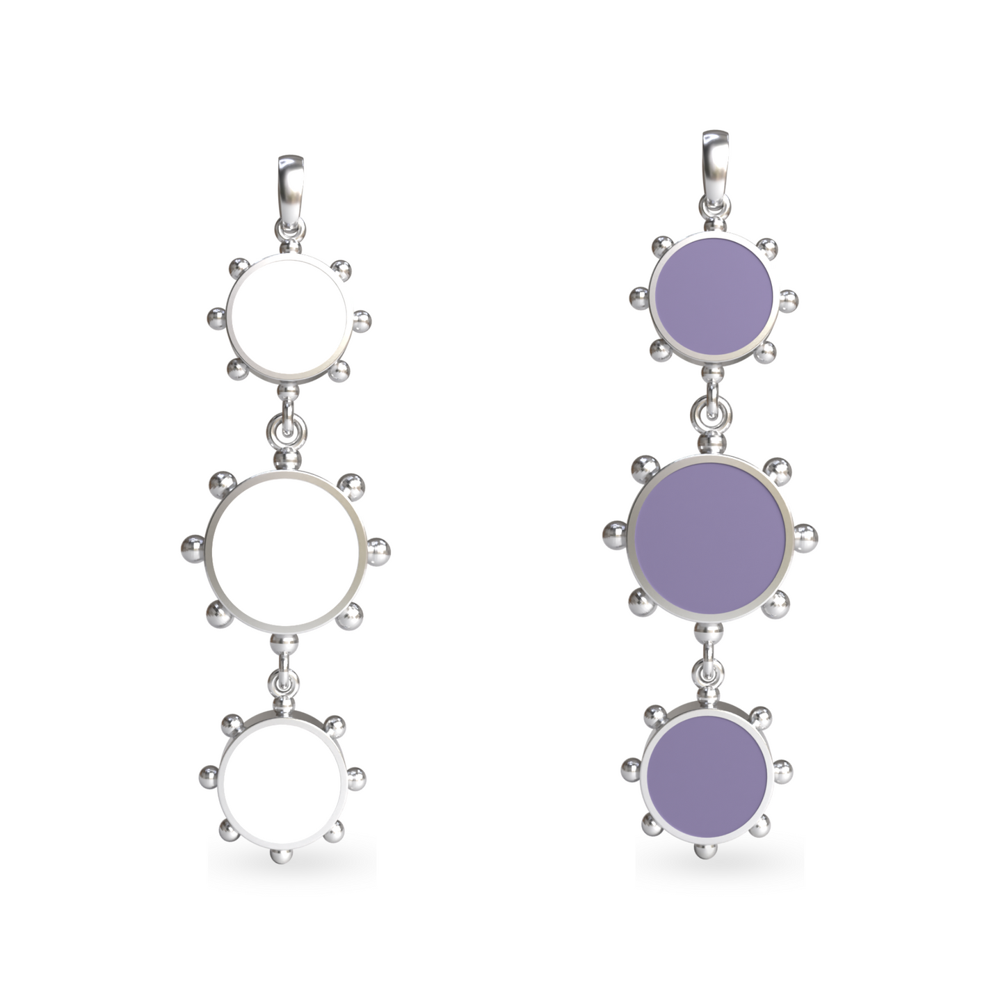 Orbit Reversible Totem Pendant | Sterling Silver