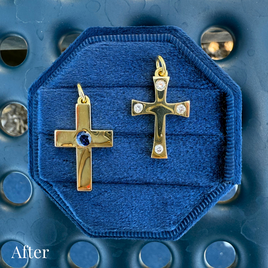 Custom Order | Pair of Cross Pendants