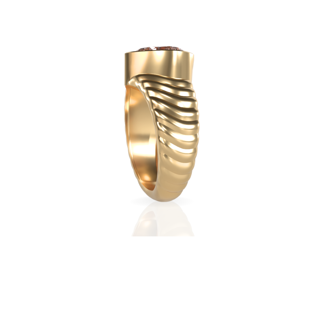 Custom Order | Rippled Effects Pink Diamond Heart Ring Ring {{ catogery }} {{ Collections }}