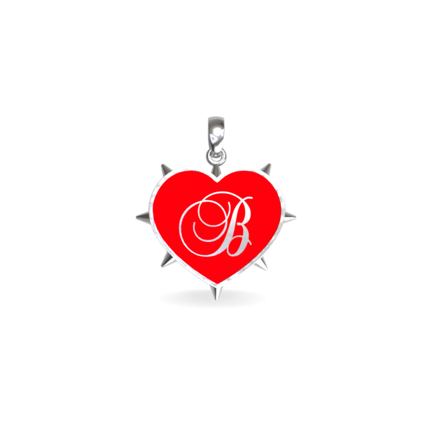 Medium Rebel Heart Pendant | Sterling Silver