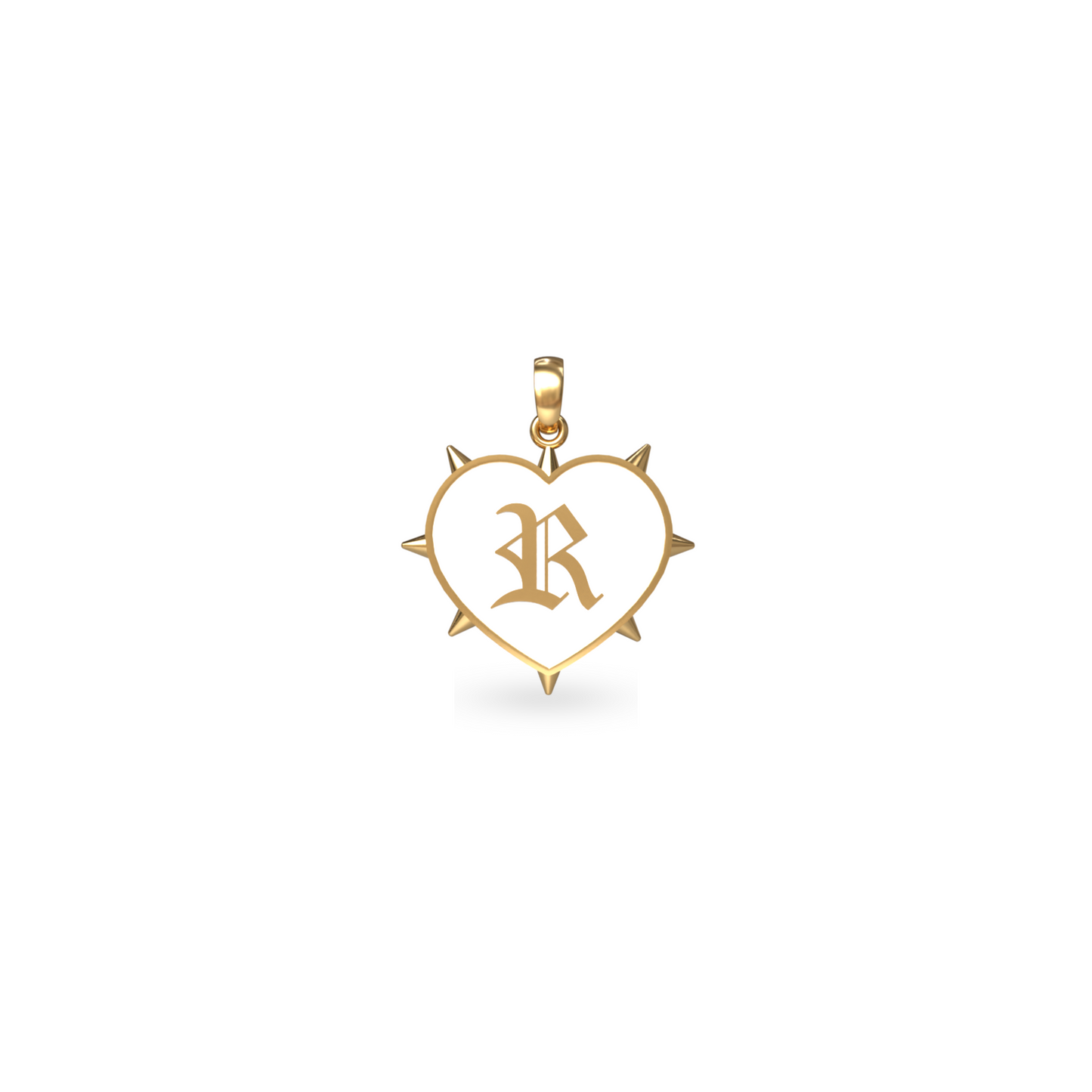 Mini Rebel Heart Pendant | 18K Gold