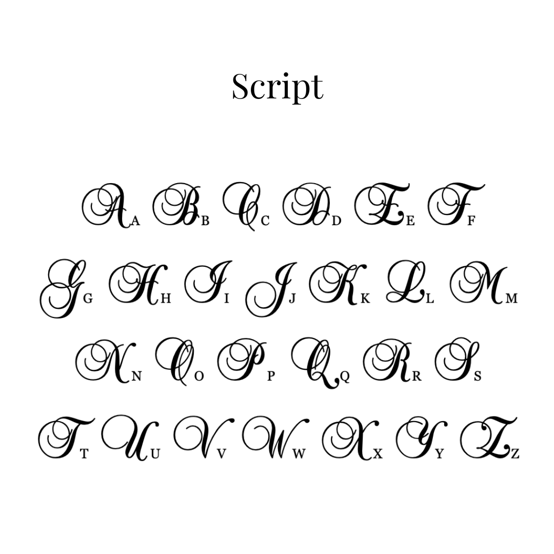 Cigar Band Initial Ring in White Cloud Enamel | Sterling Silver