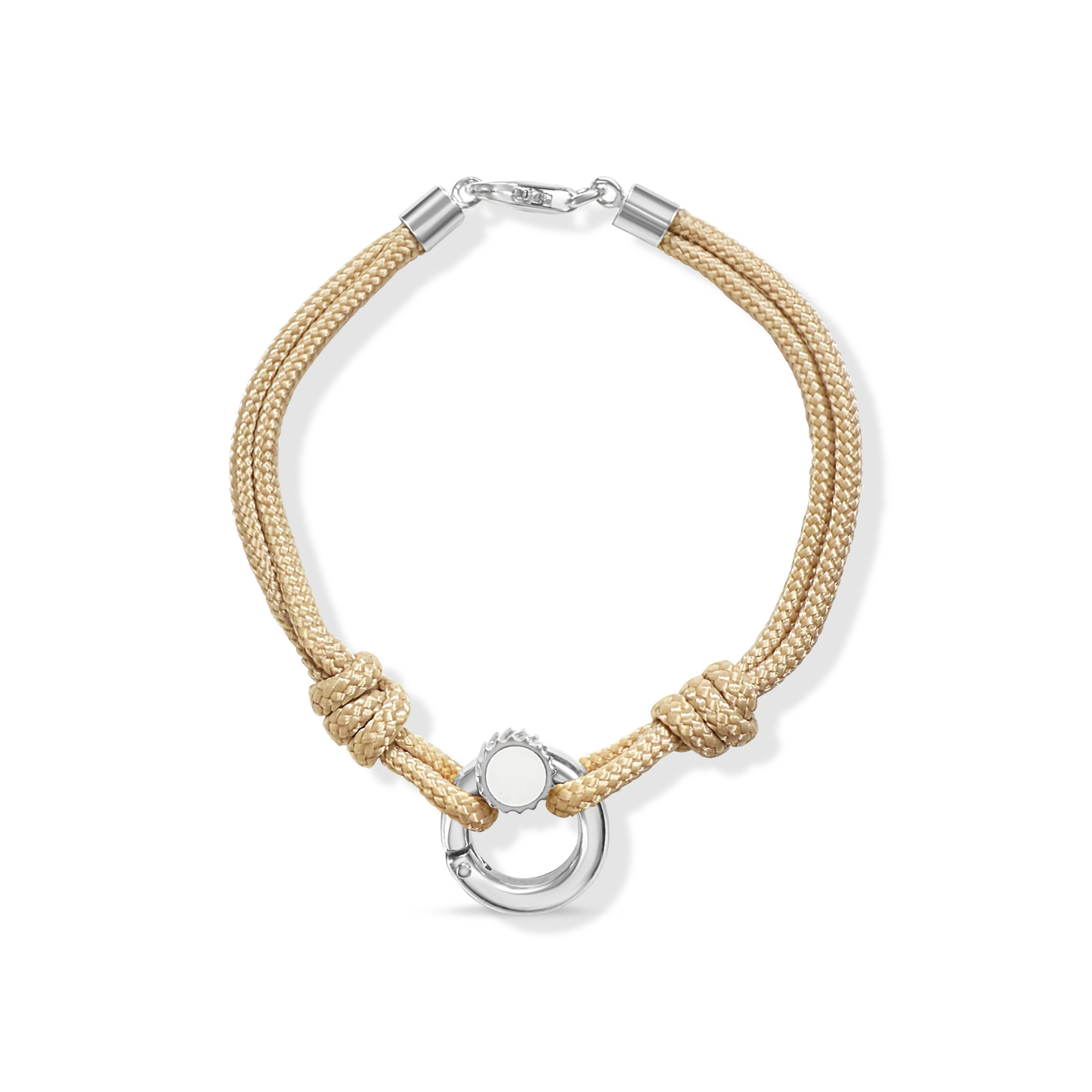 Slipknot Paracord Cord Bracelet | Sterling Silver