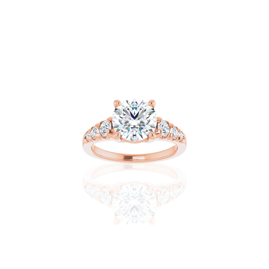 Cathedral | Tapered | Diamond Engagement Ring