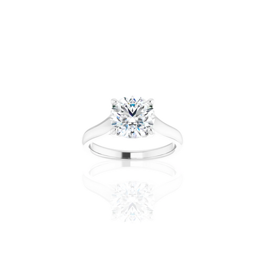 Cathedral | Wide Band | Solitaire Engagement Ring