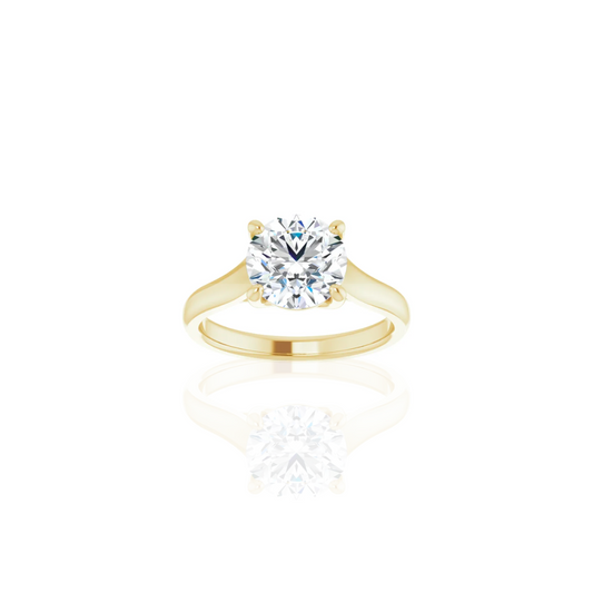 Cathedral | Wide Band | Solitaire Engagement Ring