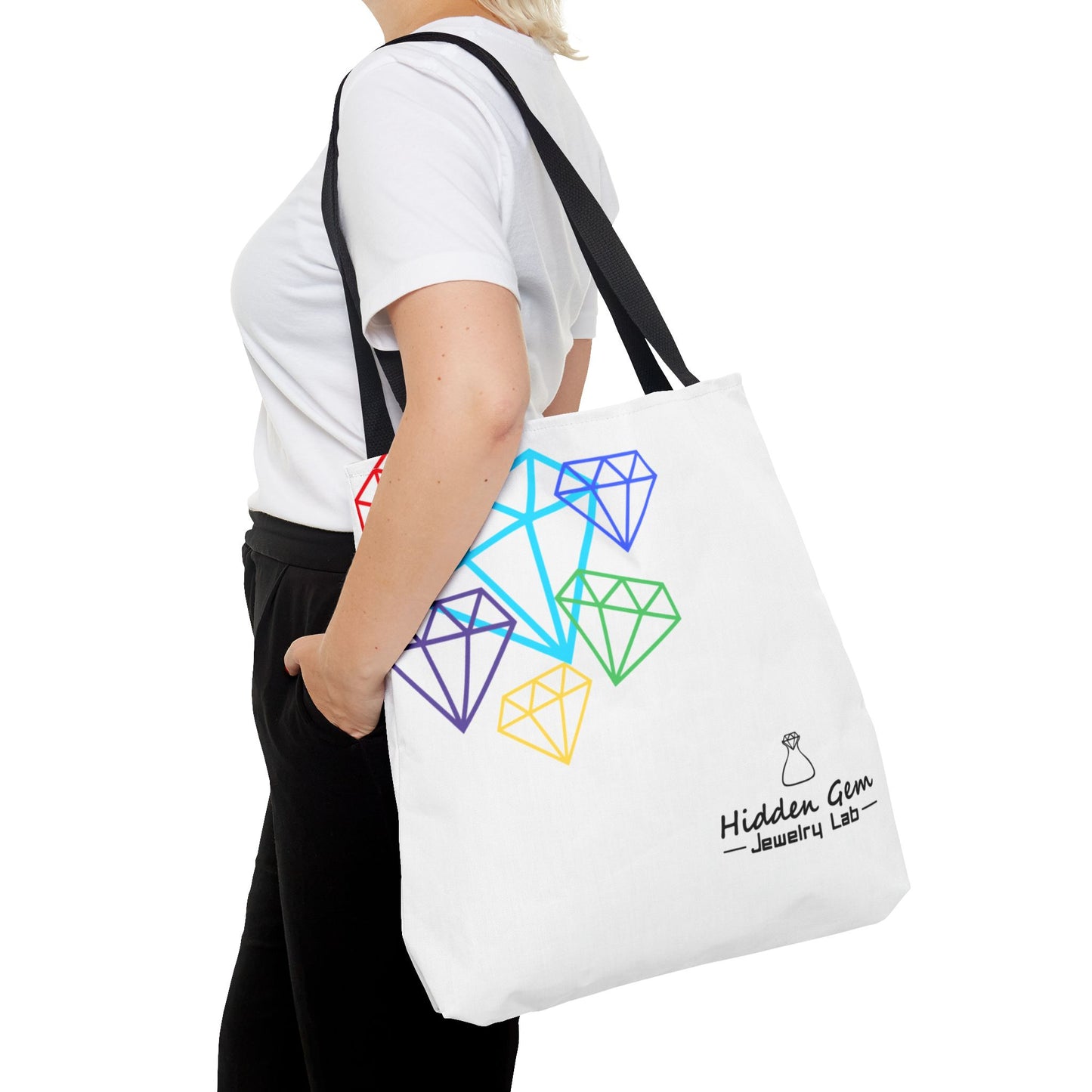 Colorful Gemstone Tote Bag
