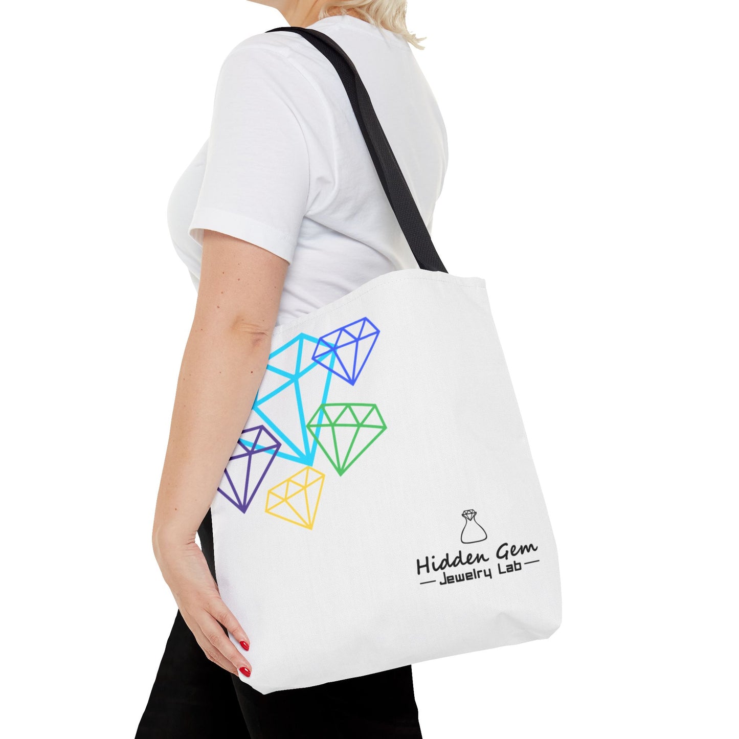 Colorful Gemstone Tote Bag