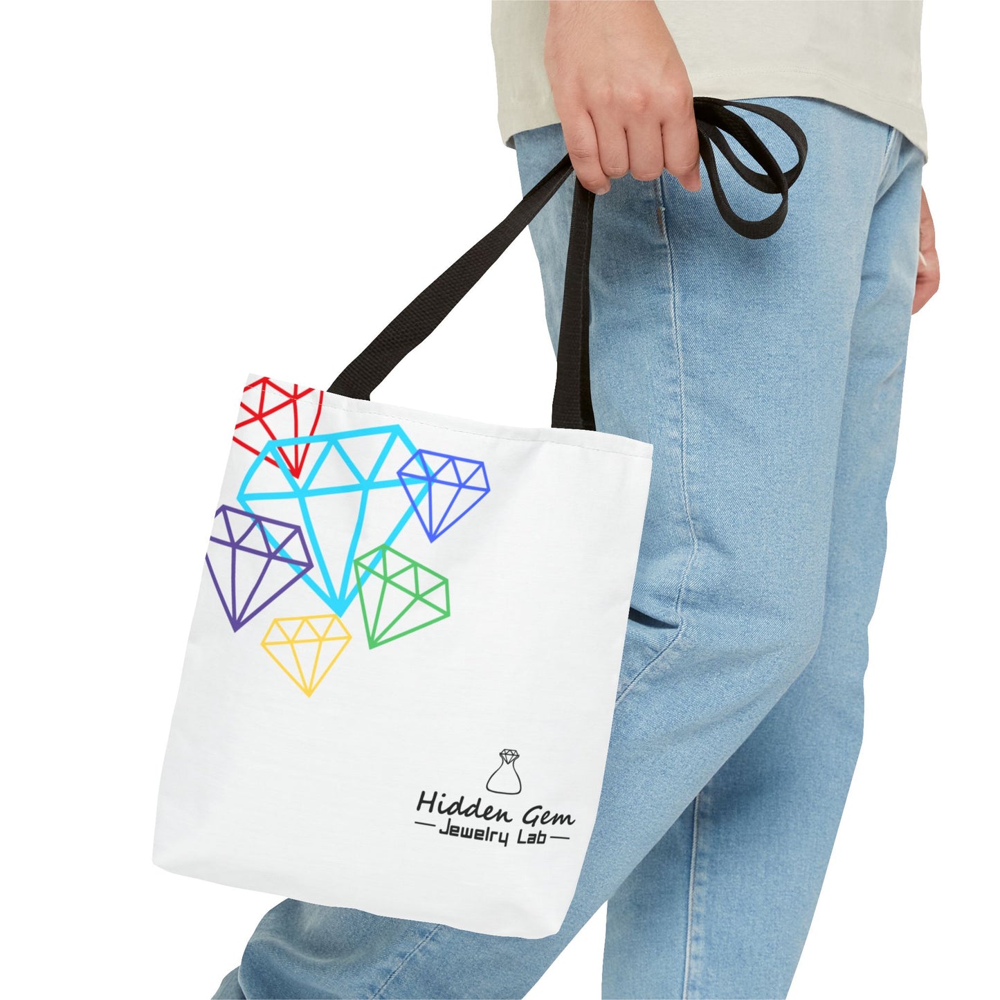Colorful Gemstone Tote Bag