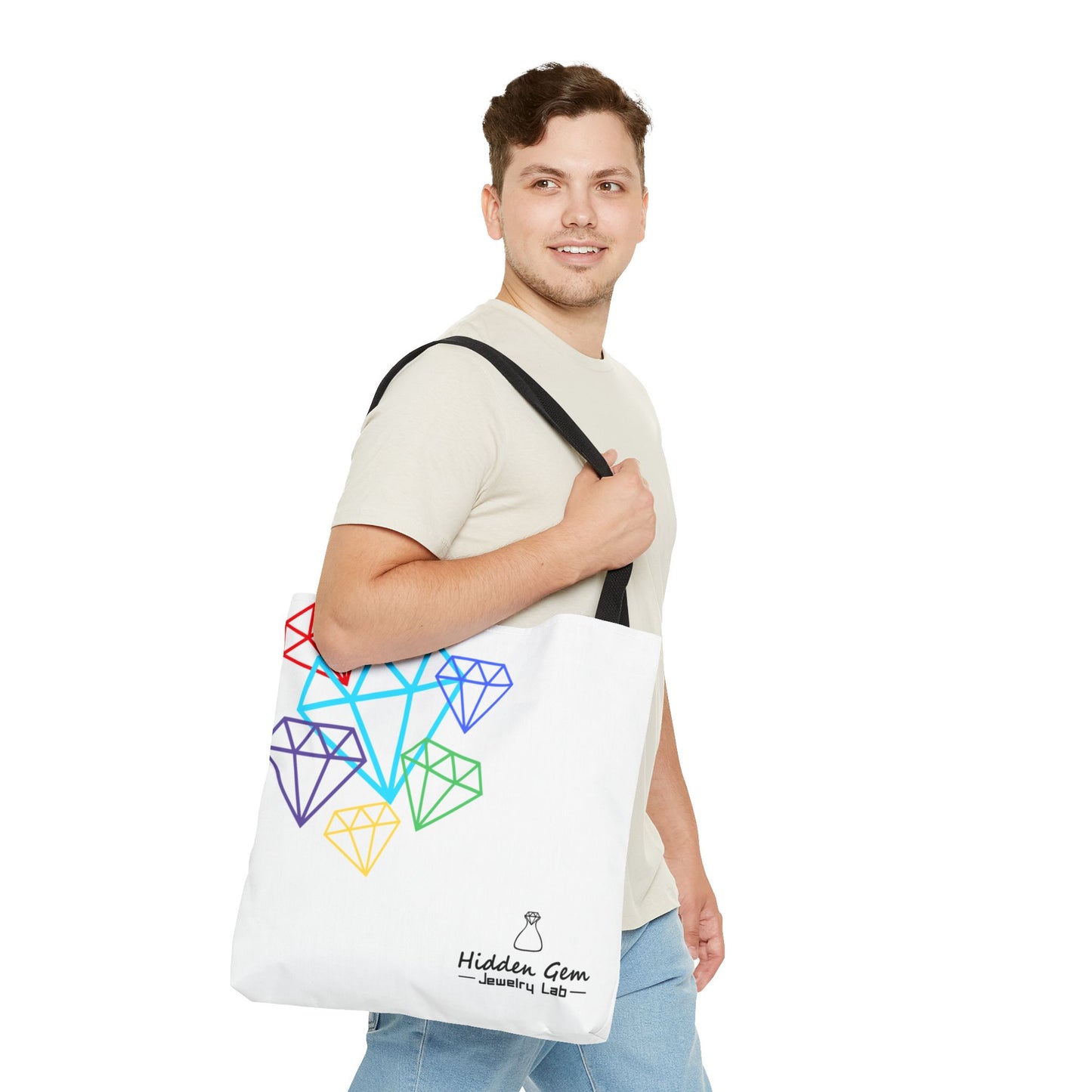 Colorful Gemstone Tote Bag