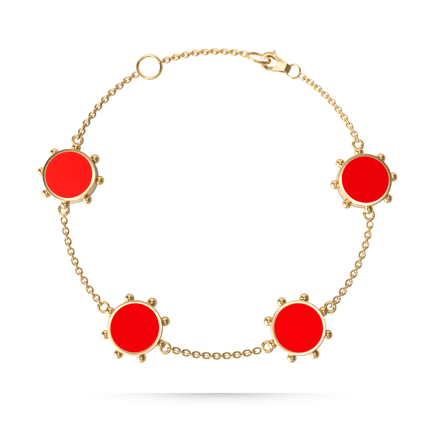 Orbit 4 Motif Bracelet | 18K Gold