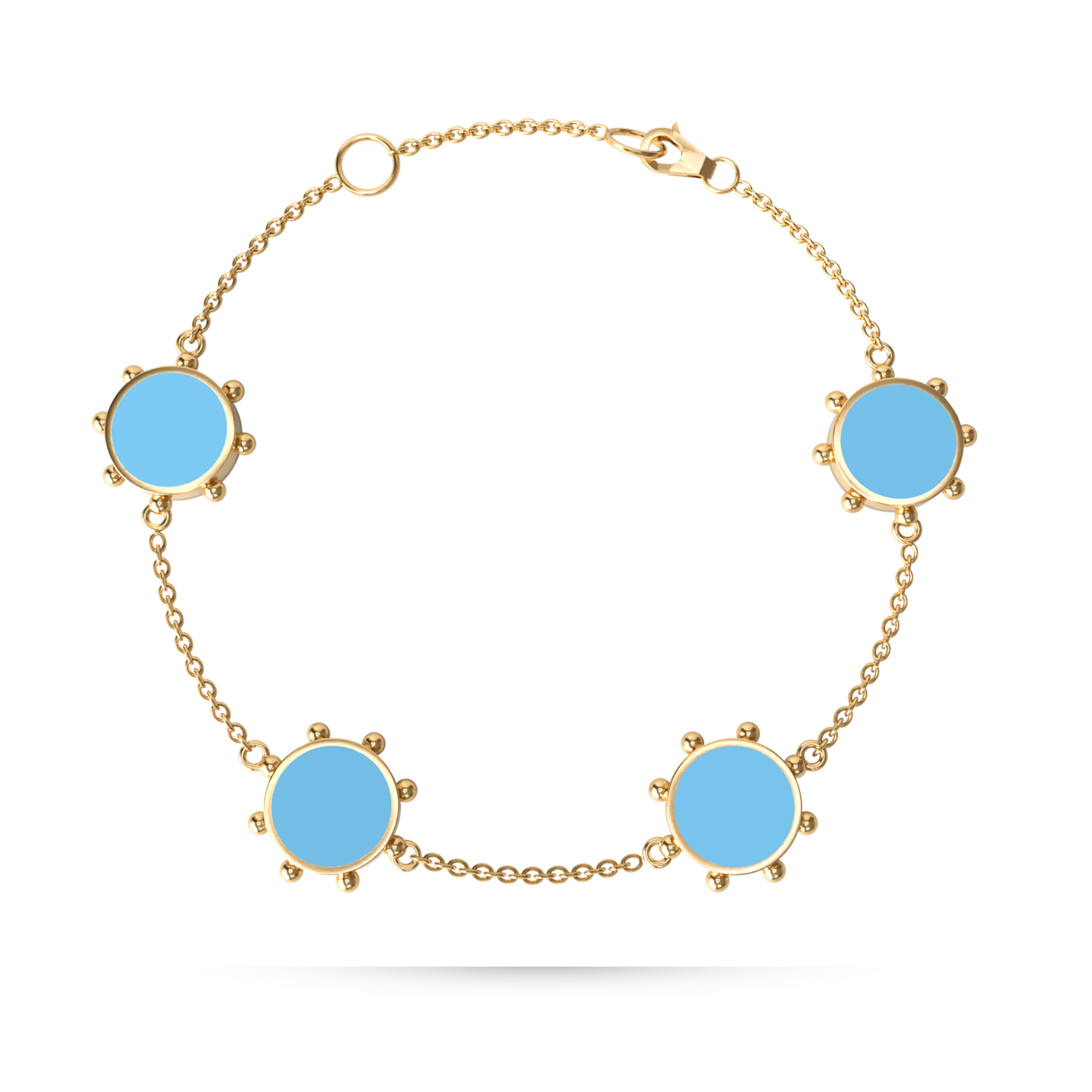 Orbit 4 Motif Bracelet | 18K Gold