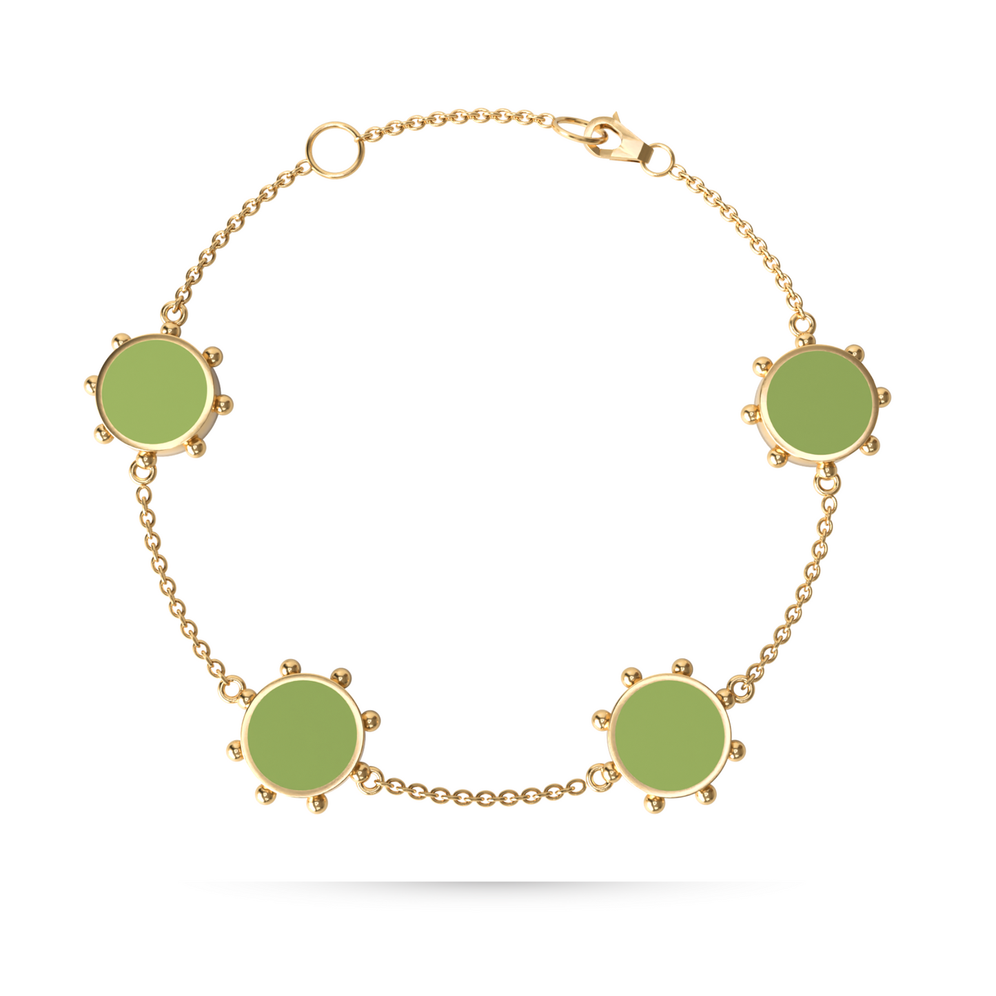 Orbit 4 Motif Bracelet | 18K Gold