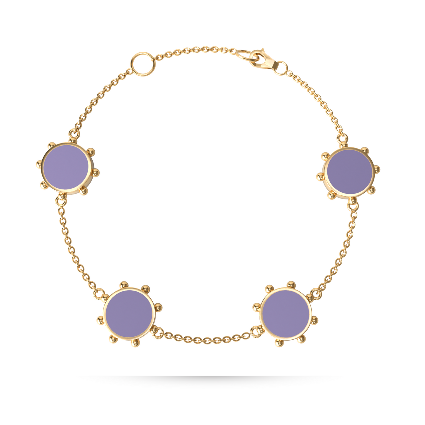 Orbit 4 Motif Bracelet | 18K Gold