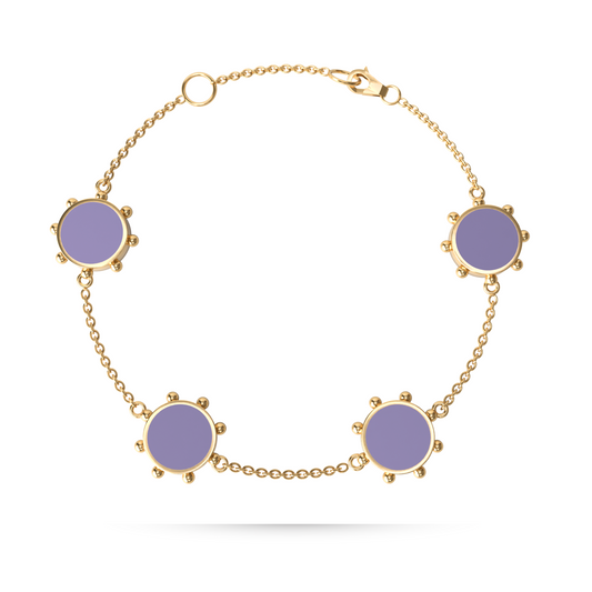 Orbit 4 Motif Bracelet | 18K Gold