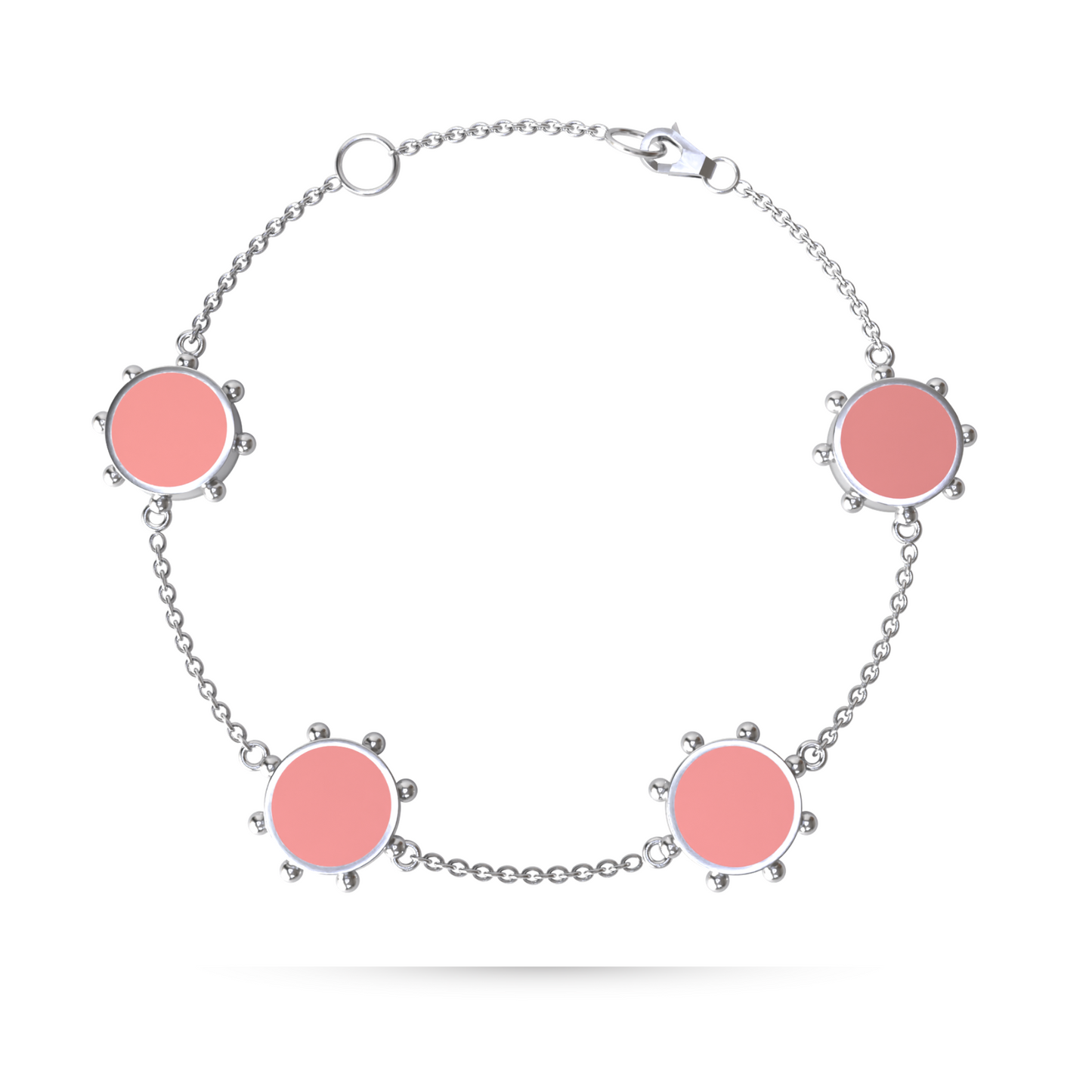 Orbit 4 Motif Bracelet | Sterling Silver