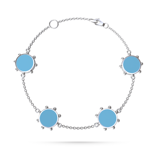 Orbit 4 Motif Bracelet | Sterling Silver