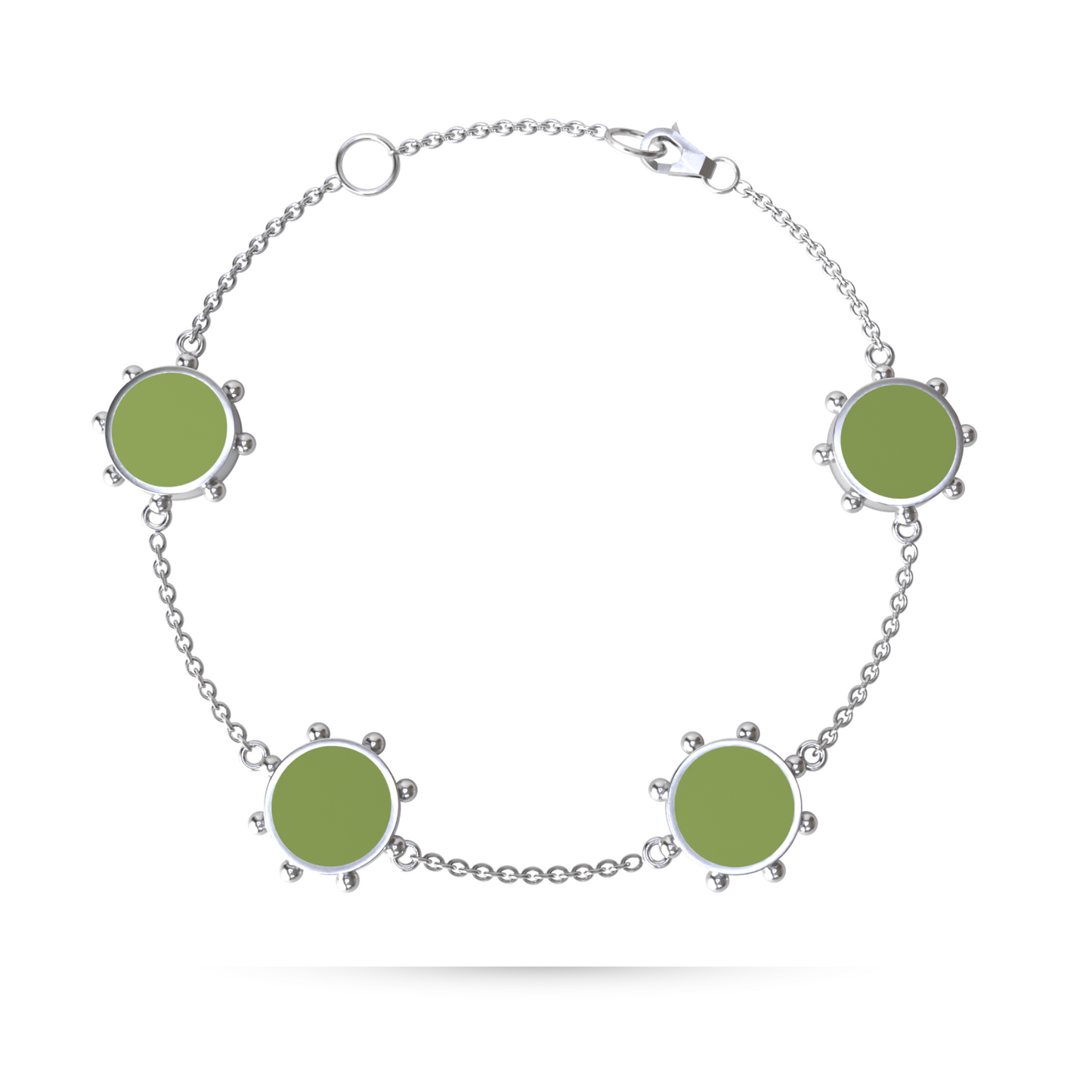 Orbit 4 Motif Bracelet | Sterling Silver