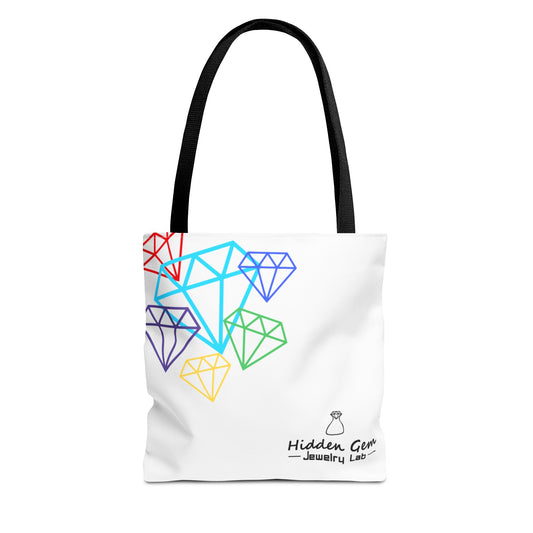Colorful Gemstone Tote Bag