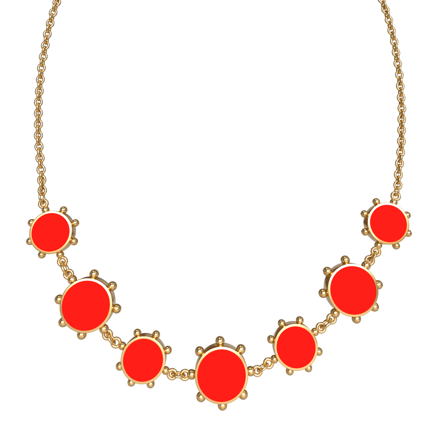 Orbit Reversible Alternating 7 Motif Necklace | 18K Gold