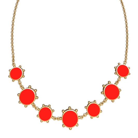 Orbit Reversible Alternating 7 Motif Necklace | 18K Gold