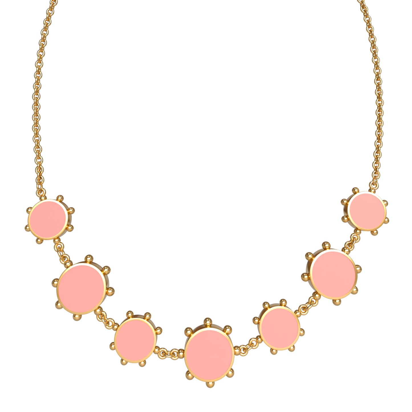 Orbit Reversible Alternating 7 Motif Necklace | 18K Gold
