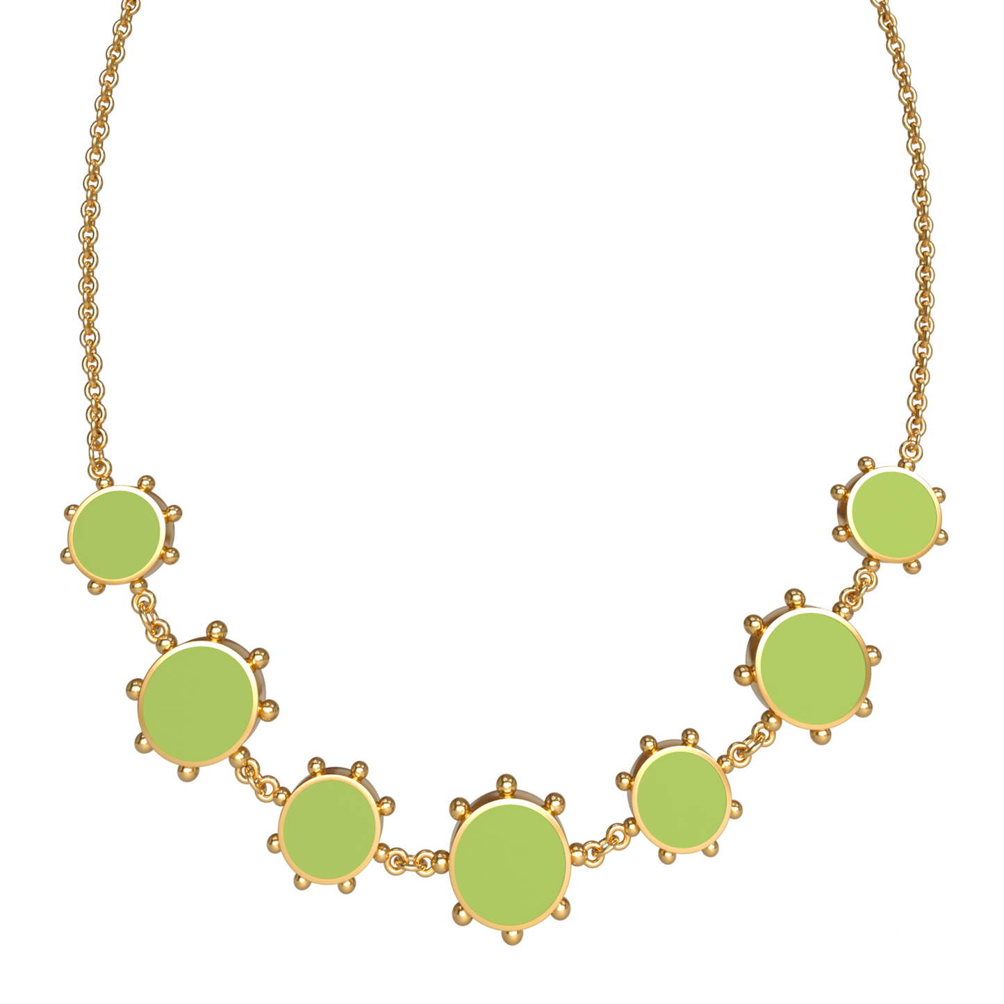 Orbit Reversible Alternating 7 Motif Necklace | 18K Gold
