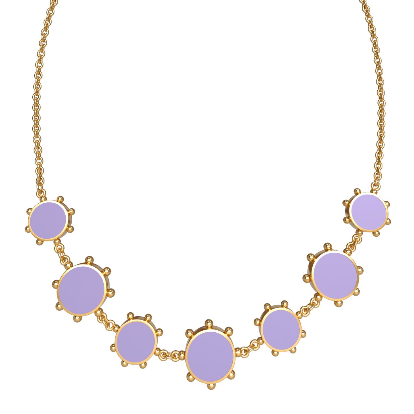 Orbit Reversible Alternating 7 Motif Necklace | 18K Gold