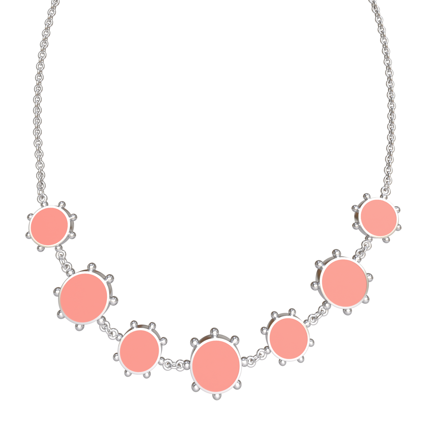 Orbit Reversible Alternating 7 Motif Necklace | Sterling Silver