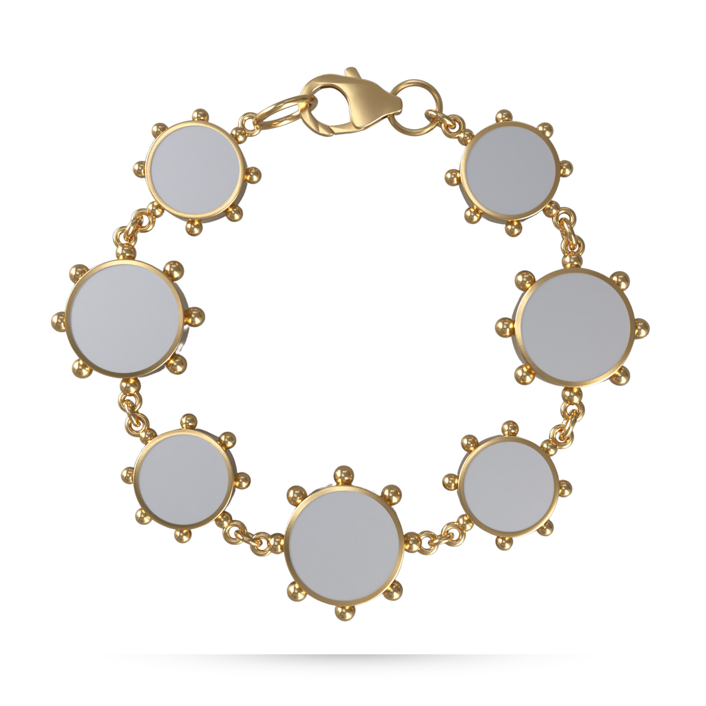 Orbit Reversible Alternating Motif Bracelet | 18K Gold