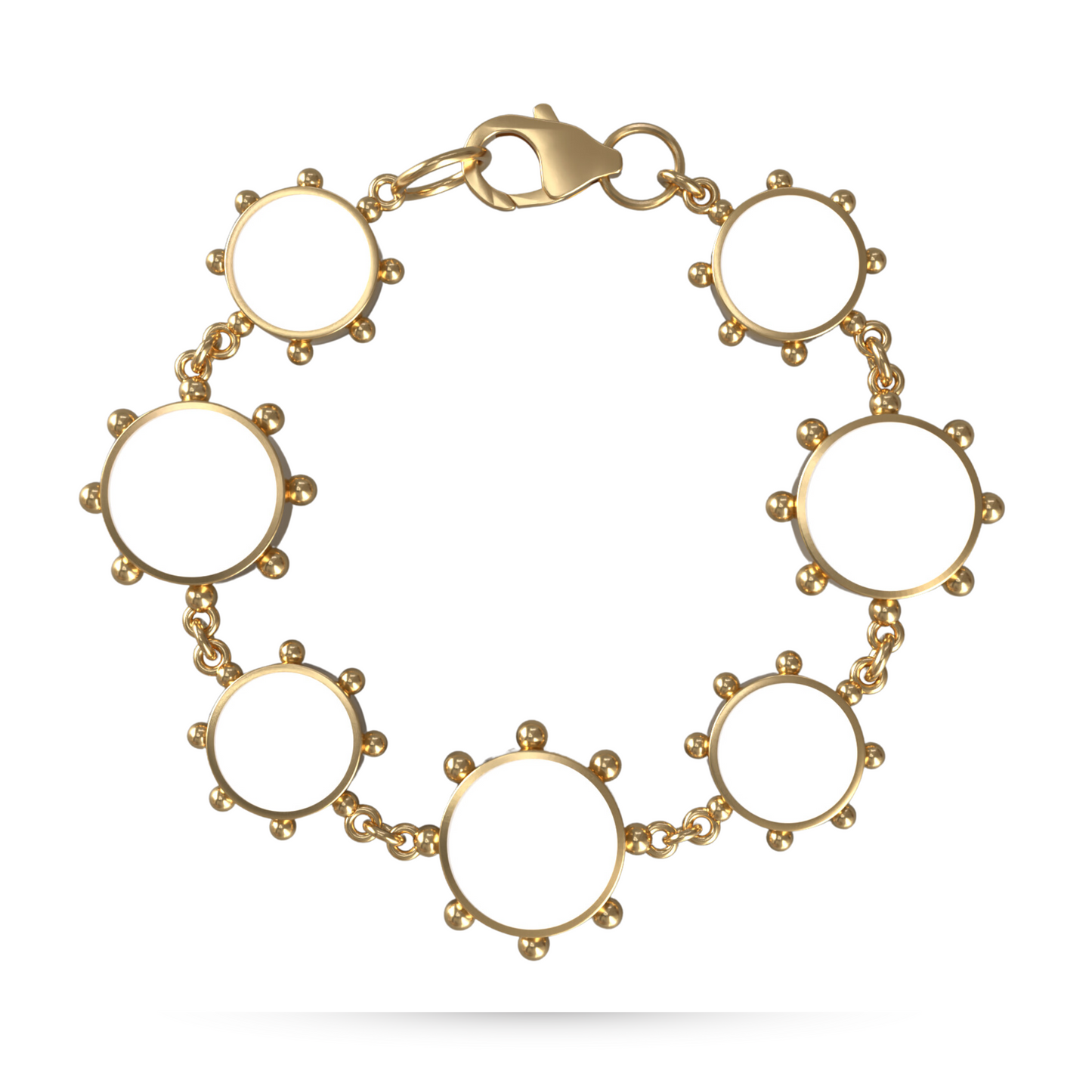 Orbit Reversible Alternating Motif Bracelet | 18K Gold