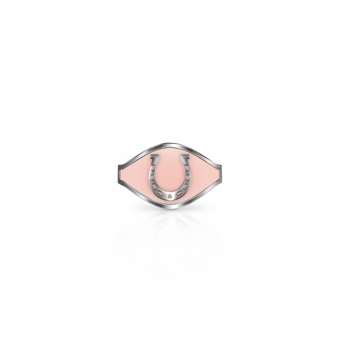 Cigar Band Symbol Ring, horseshoe | Sterling Silver